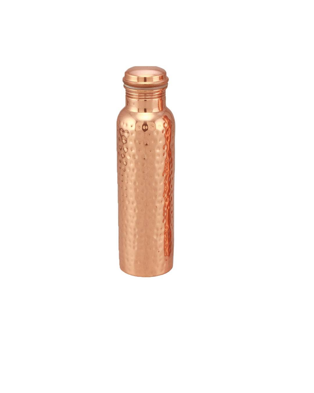 Ancientveda - Copper Water Bottle Hammered Texture 950 ml