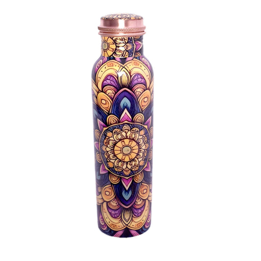 Designs by Deekay Inc. - Mandala Radiance Copper Water Bottle (950 ml.) 32oz