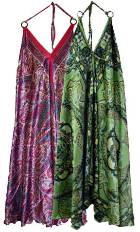Magic Touch Corp - Assorted Colors Scarf Double Ring Silk Dress-long