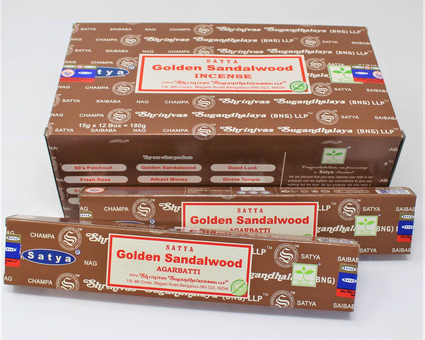 Designs by Deekay Inc. - Satya - Golden Sandalwood Incense Sticks (15 g.)