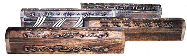 Incense Holder Box - Burnt Finish