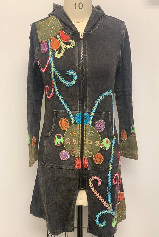 Rising International Inc - Tie Dye Embroidered Jacket (LCD621)