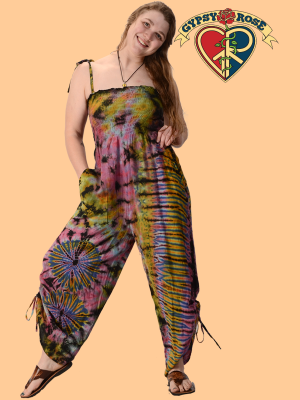 Gypsy Rose - Lady Madonna Tye Dye Viscose Cinch Leg Jumper