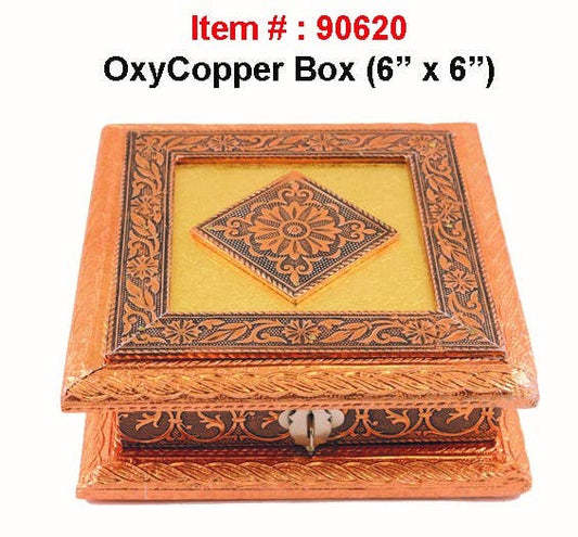 OxyCopper Meenakari Gift Box (6 x 6 in.)