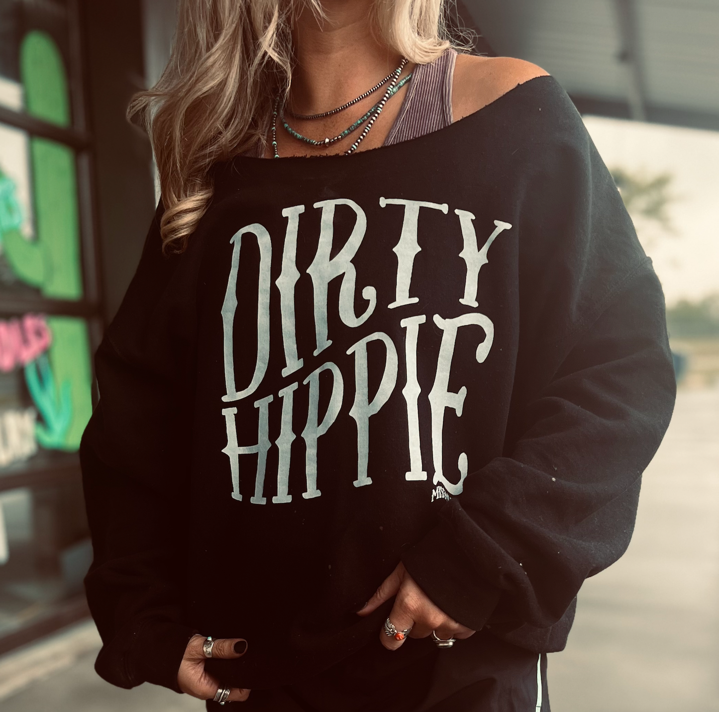 THE LATTIMORE CLAIM - Dirty Hippie Black Sweatshirt